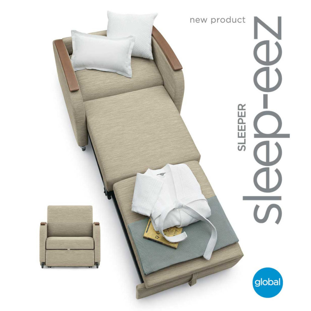 SleepEez™ compact sleeper chair Sit, relax or rest in comfort