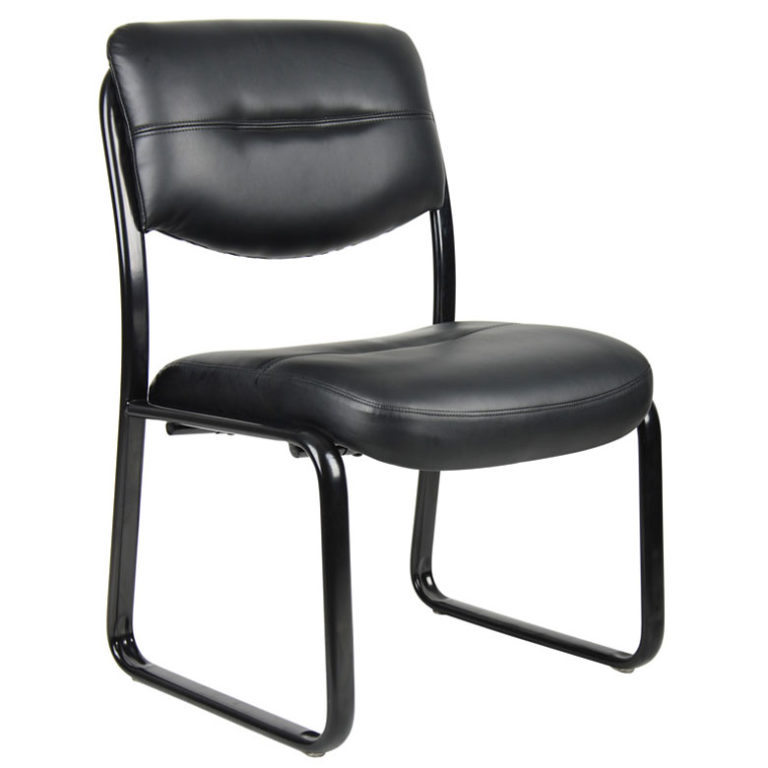 Black 9539 Sled Base Armless Side Chair 185