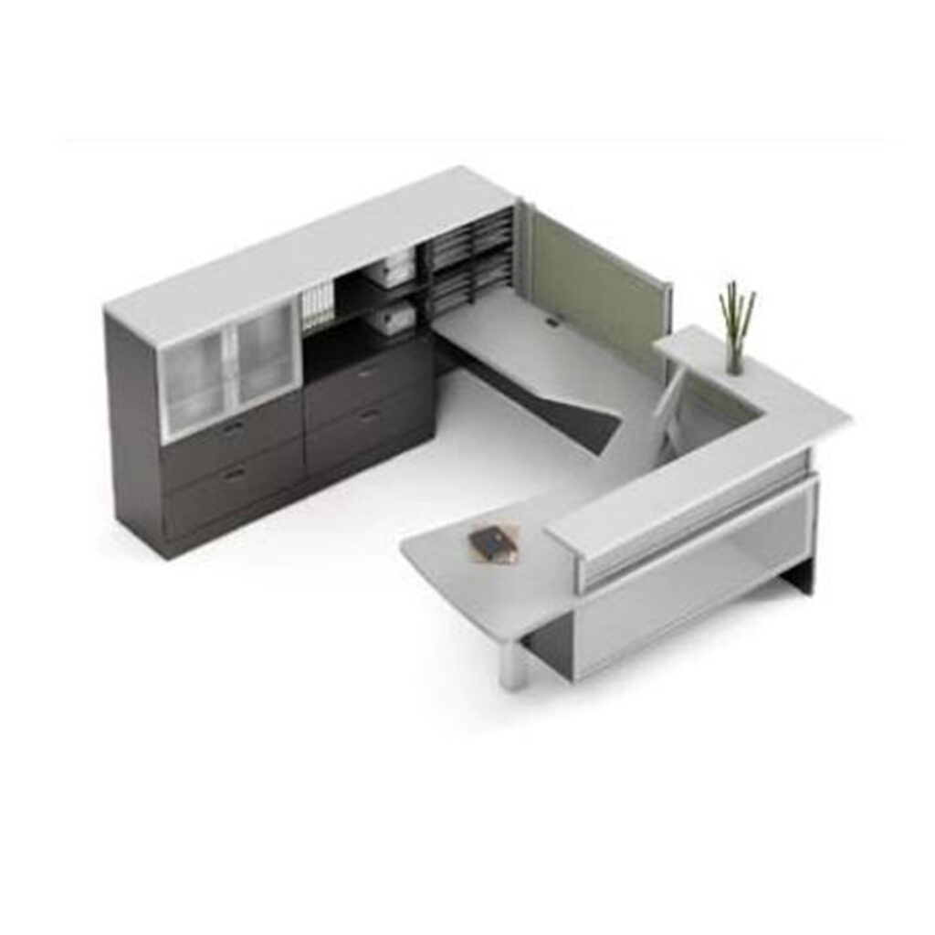 Global Zira U Shaped Modern Reception Desk 9,526 ♦