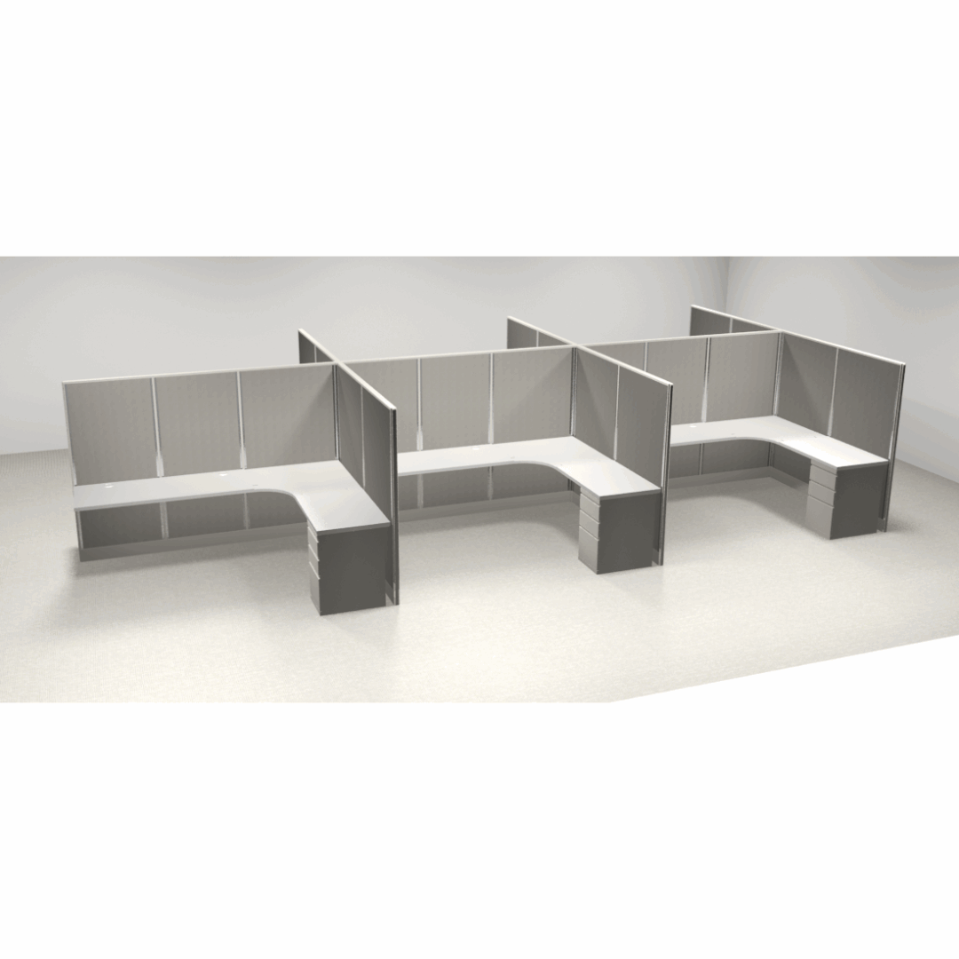 Cubical Service Counter Used Webb 6×8 Cubicles | Better Office Furniture