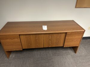 Used Oak Storage Credenza