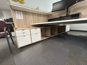 Used Two Person Desk Cubicle - Image 3