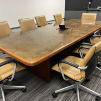 Used 10 ft Rectangular Conference Table with Power